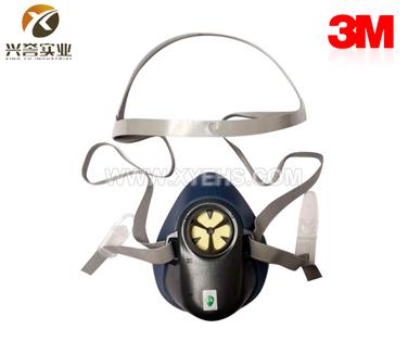 3M HF-52 硅膠半面型防護(hù)面罩（中/大號）（可接1700或者3700承接座）